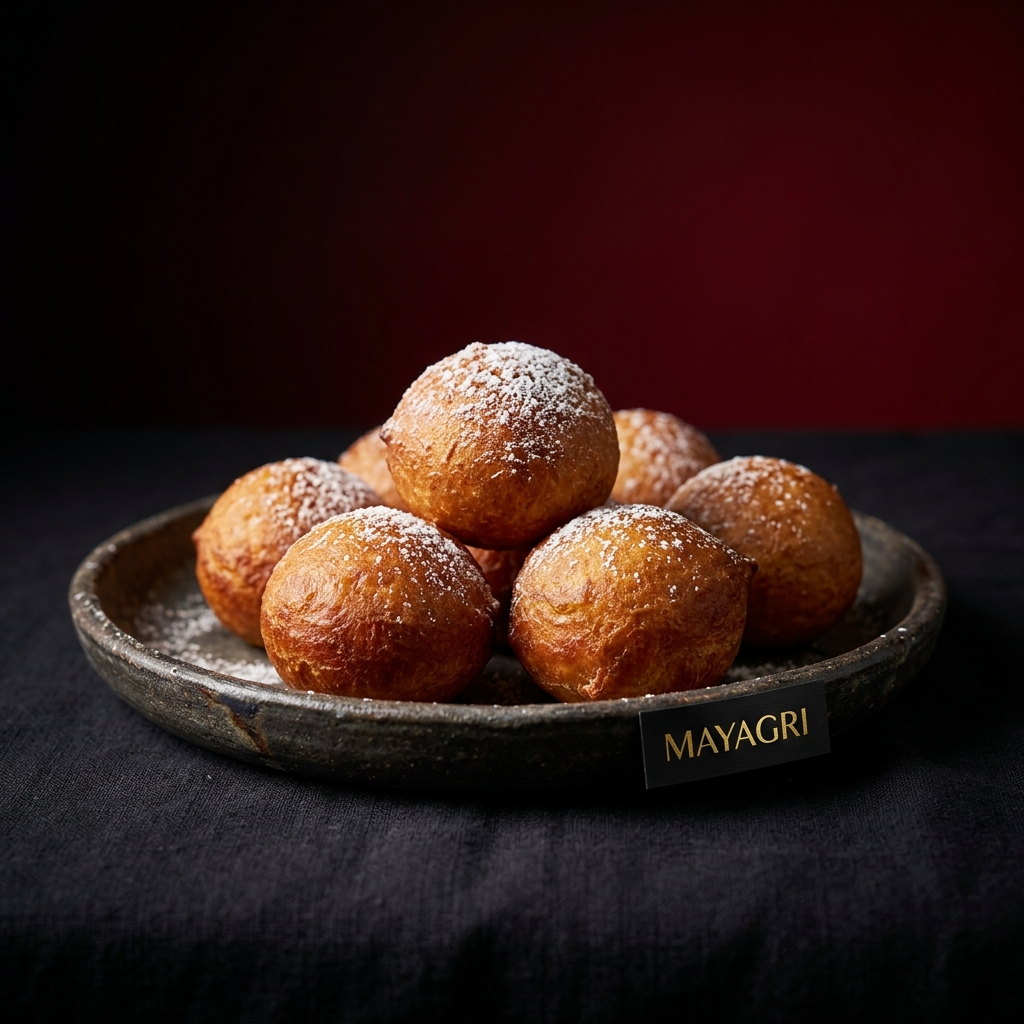 Goula-Goula Donuts — beignets africains traditionnels Mayagri, frits dans l'huile de palme rouge, faits à Poitiers